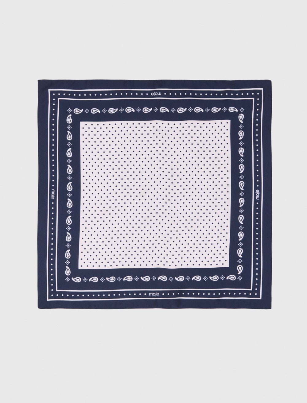 Maje New / 60x60 silk print bandana