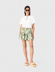 Maje Shop / Printed ruffled skirt