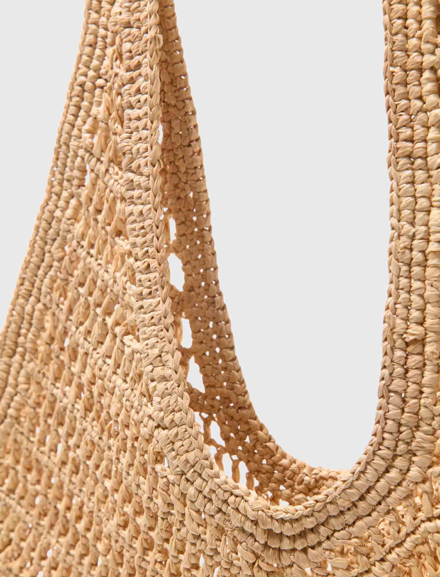 Maje Discount / Natural raffia bag