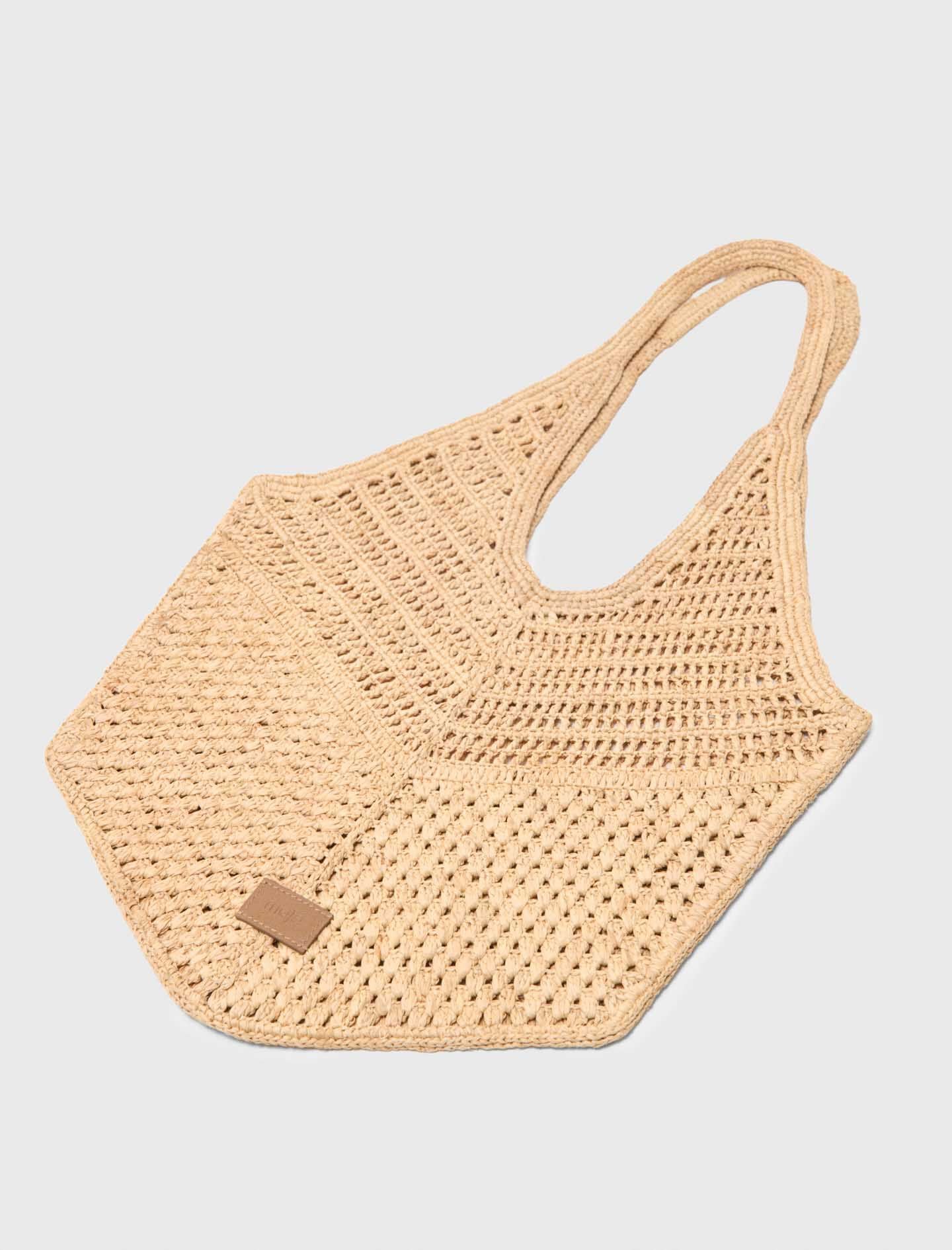 Maje Discount / Natural raffia bag