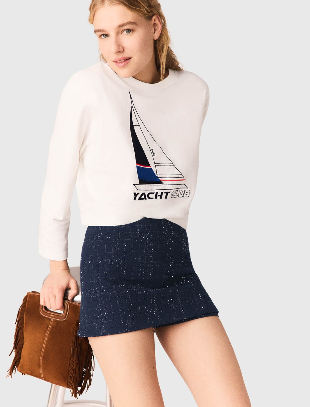Maje Outlet / Boat print T-shirt
