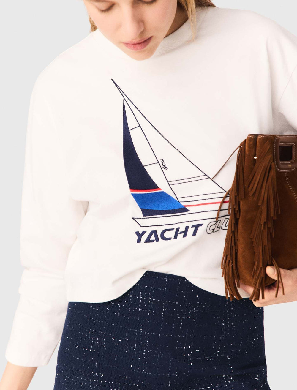 Maje Outlet / Boat print T-shirt