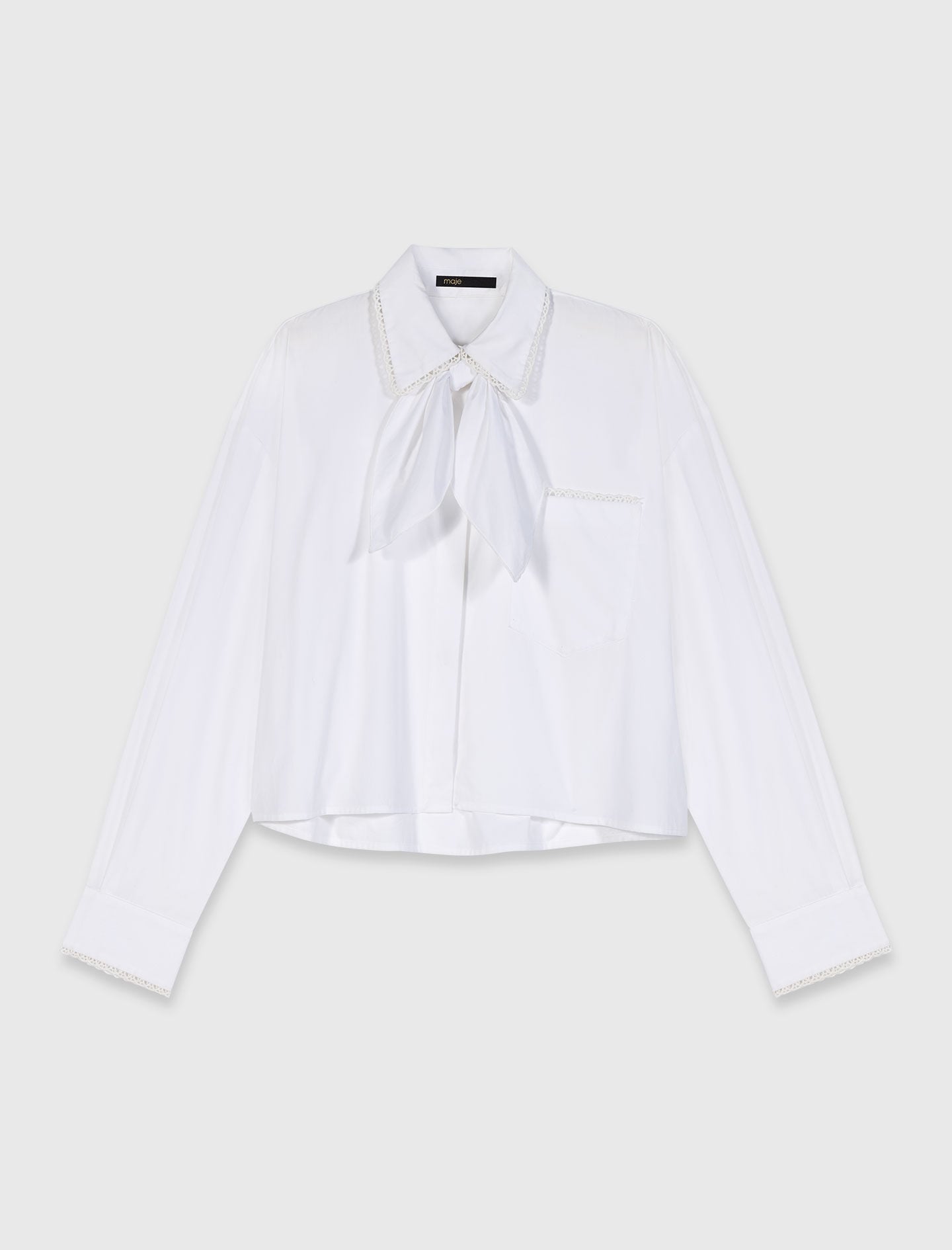 Maje New / Crochet collar shirt