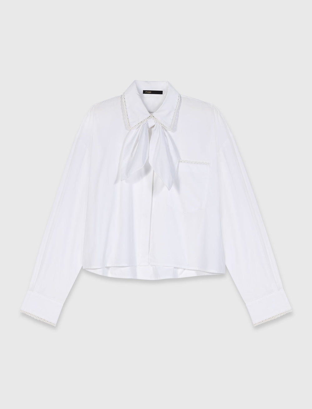 Maje New / Crochet collar shirt