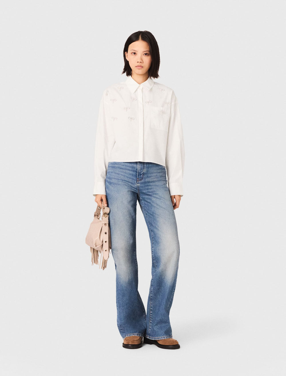 Maje Discount / Bow Jewel Shirt