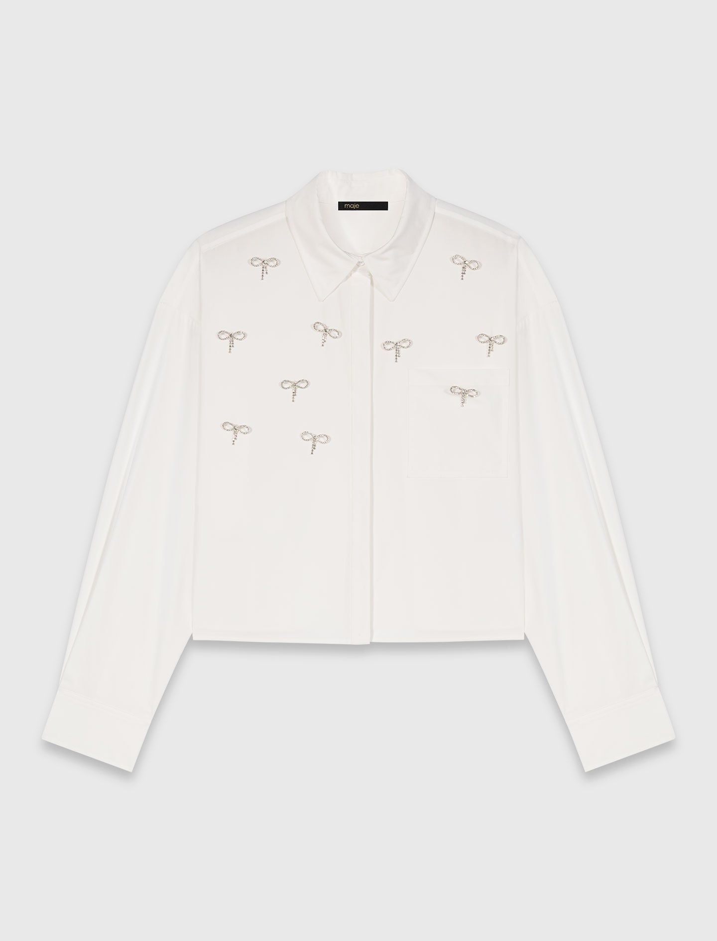 Maje Discount / Bow Jewel Shirt