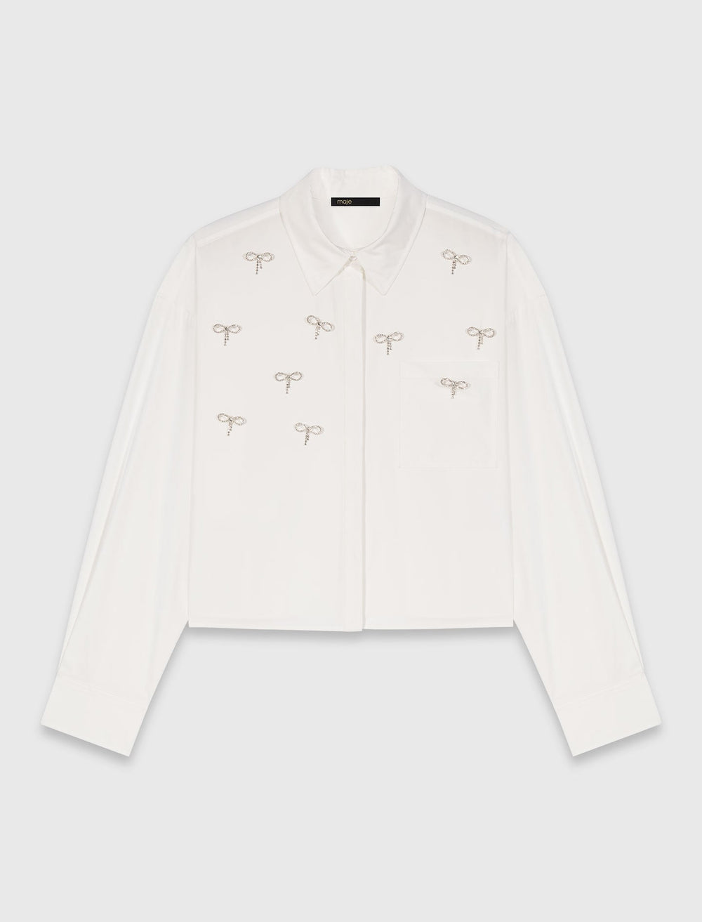 Maje Discount / Bow Jewel Shirt