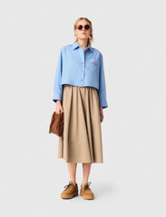 Maje On Sale / Embroidered shirt with pleated back