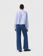 Maje New / Wide jeans with rhinestones