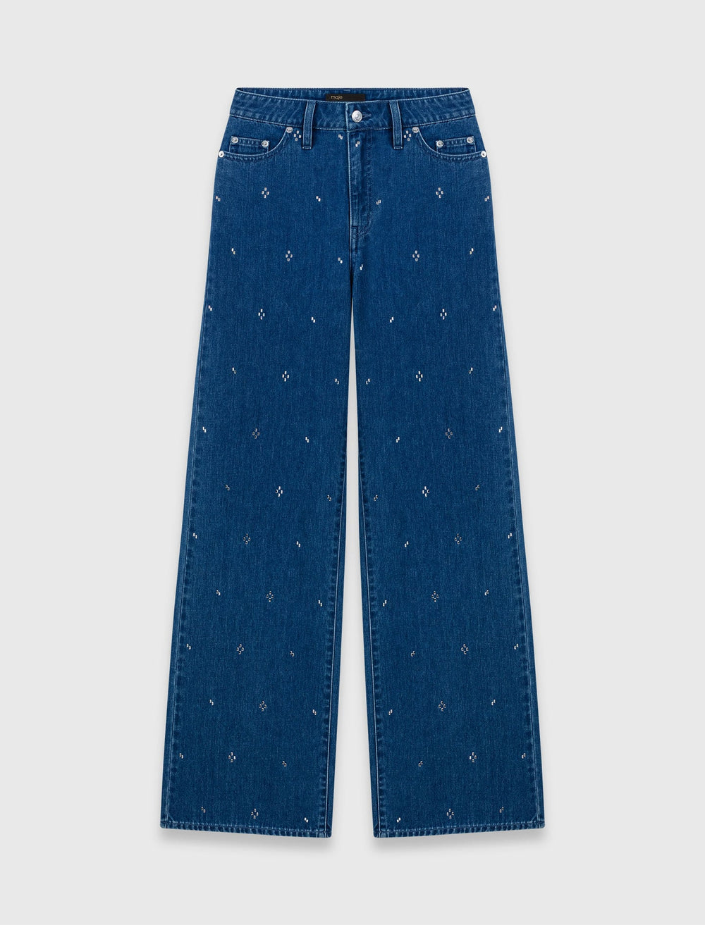 Maje New / Wide jeans with rhinestones