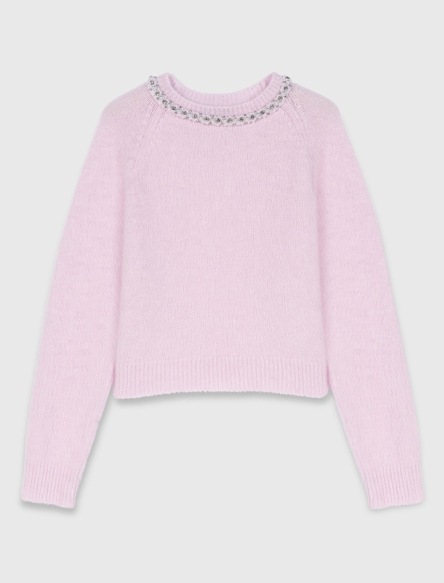 Maje Sale / Sweater with jewelry collar