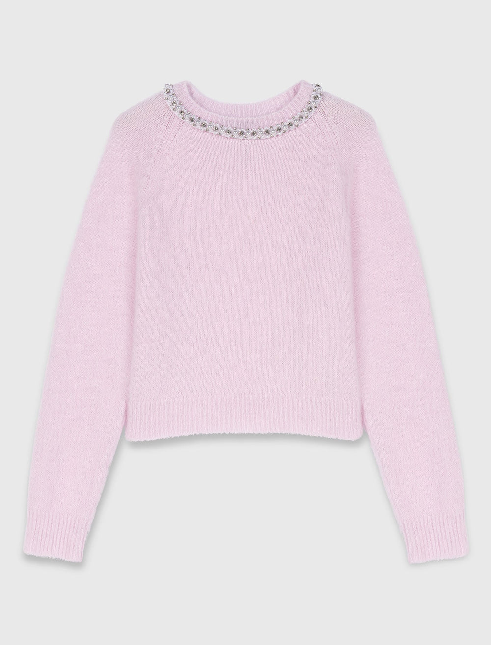 Maje Sale / Sweater with jewelry collar