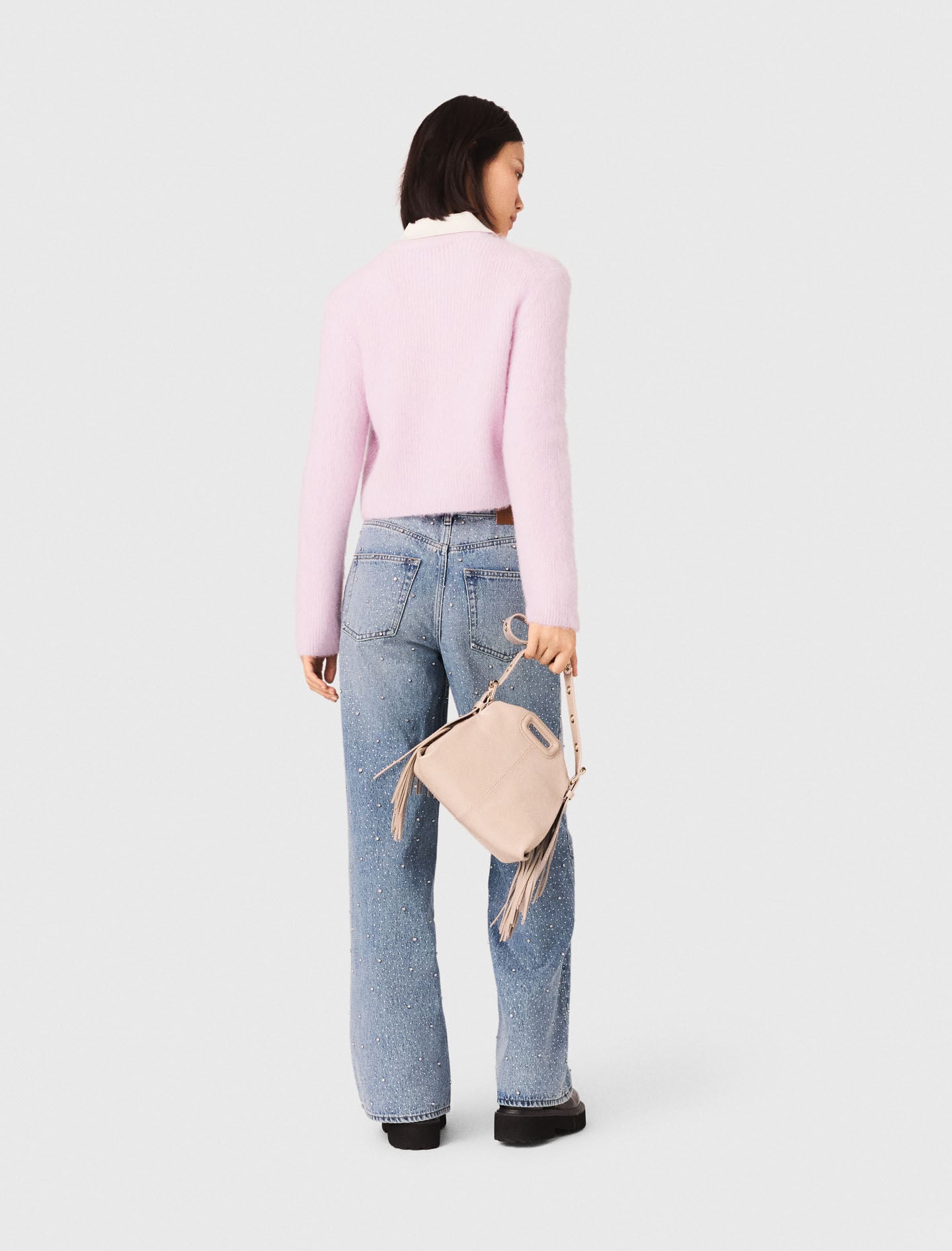 Maje On Sale / Jewelled bow cardigan