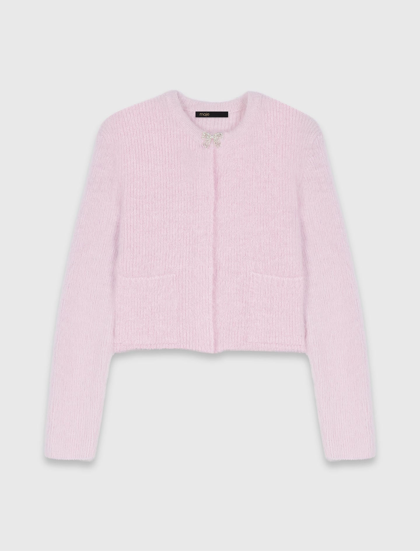 Maje On Sale / Jewelled bow cardigan