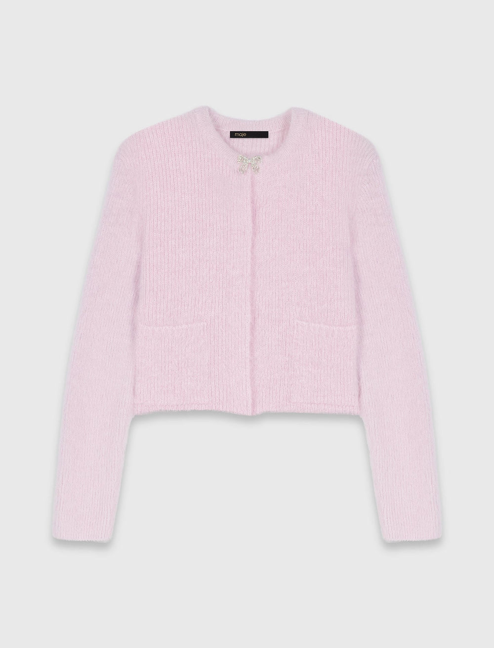 Maje On Sale / Jewelled bow cardigan