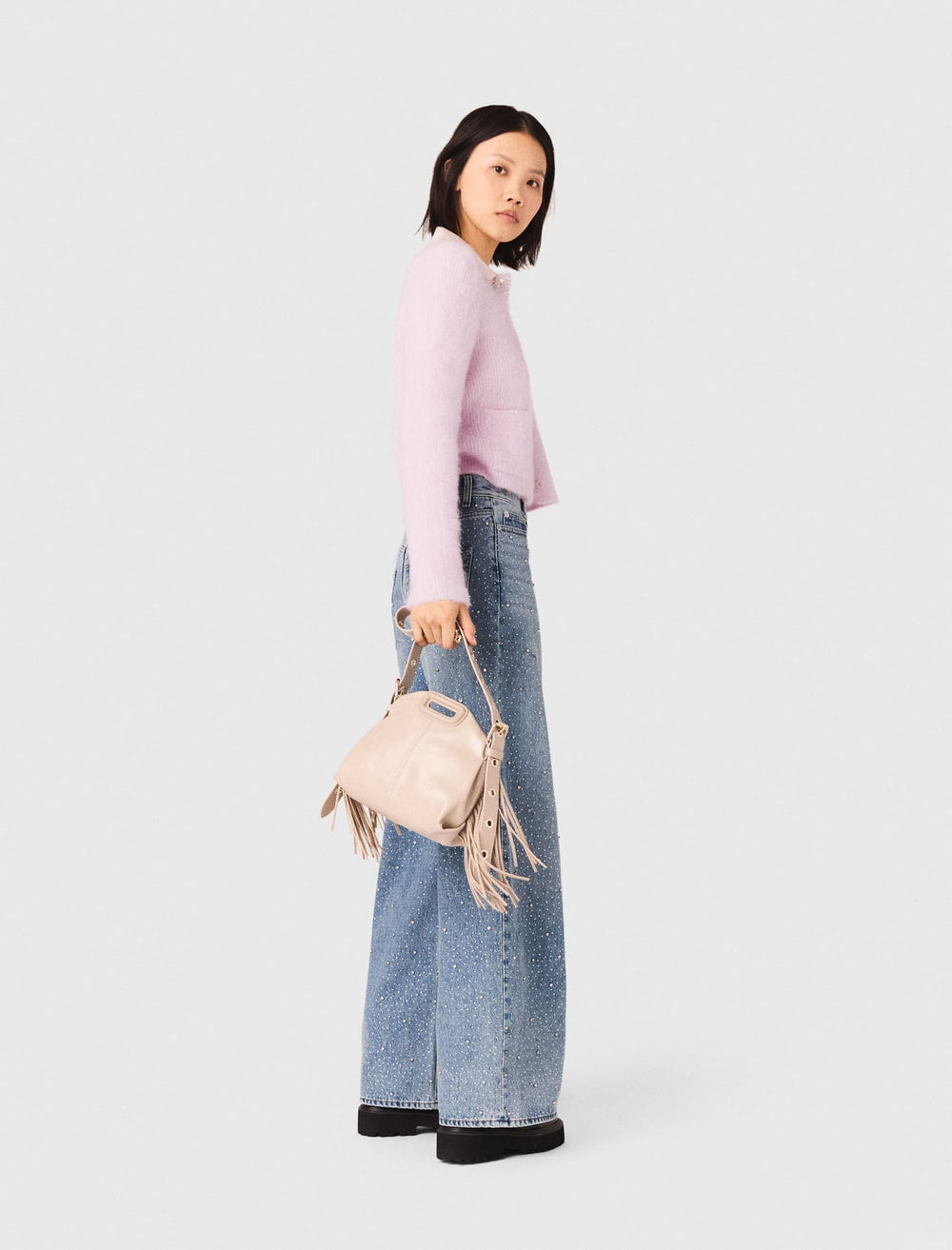 Maje On Sale / Jewelled bow cardigan
