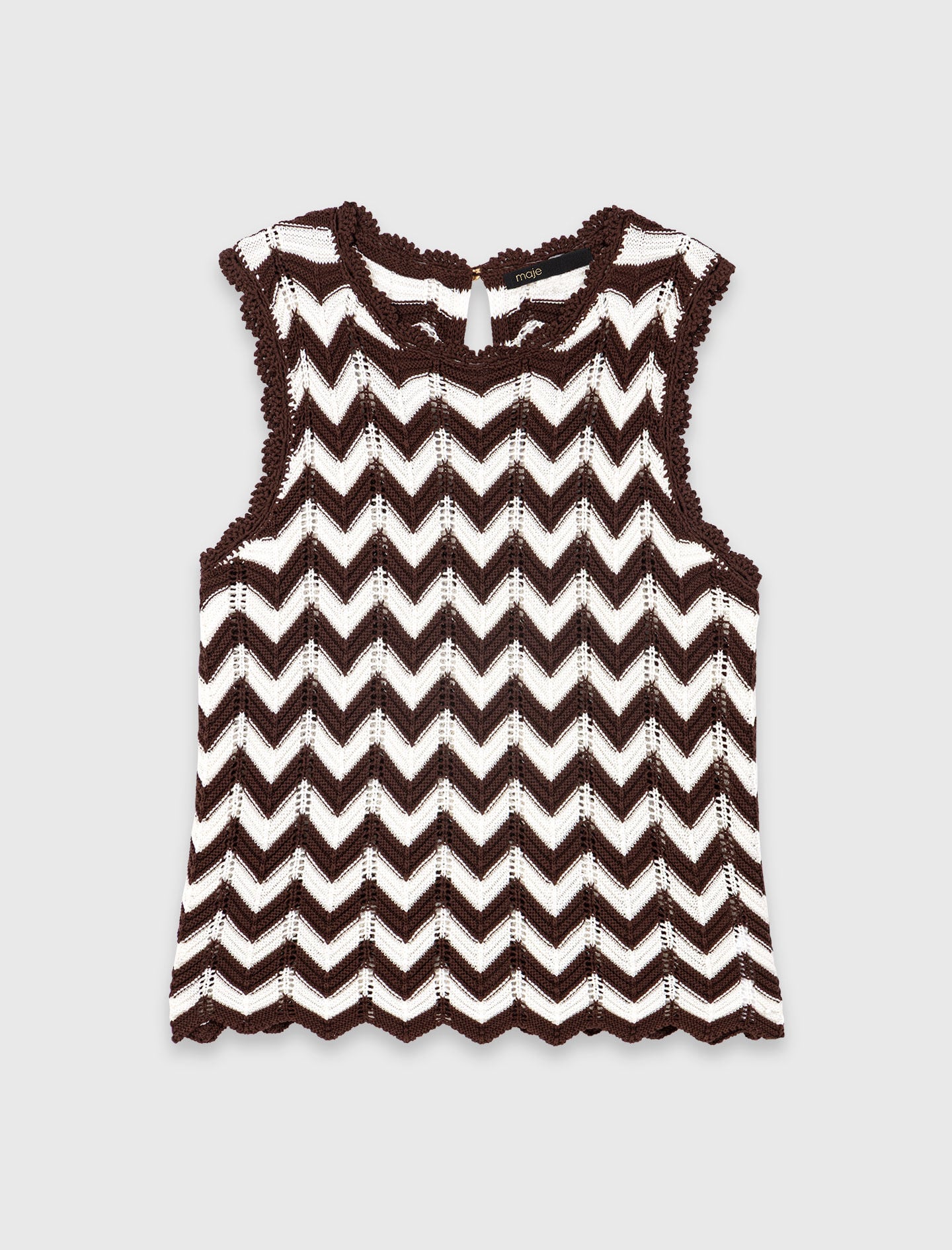 Maje Online / Zigzag crochet top