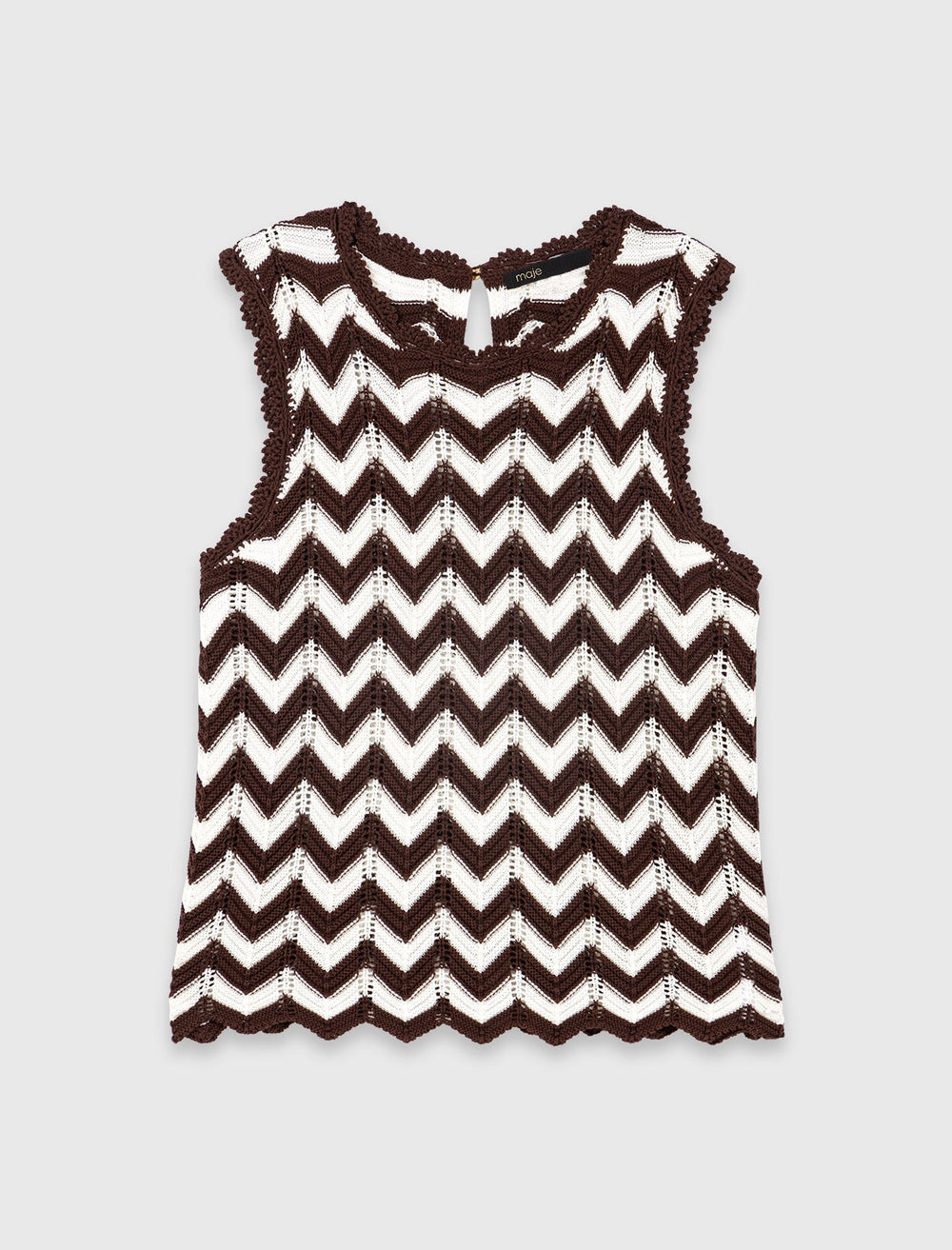 Maje Online / Zigzag crochet top