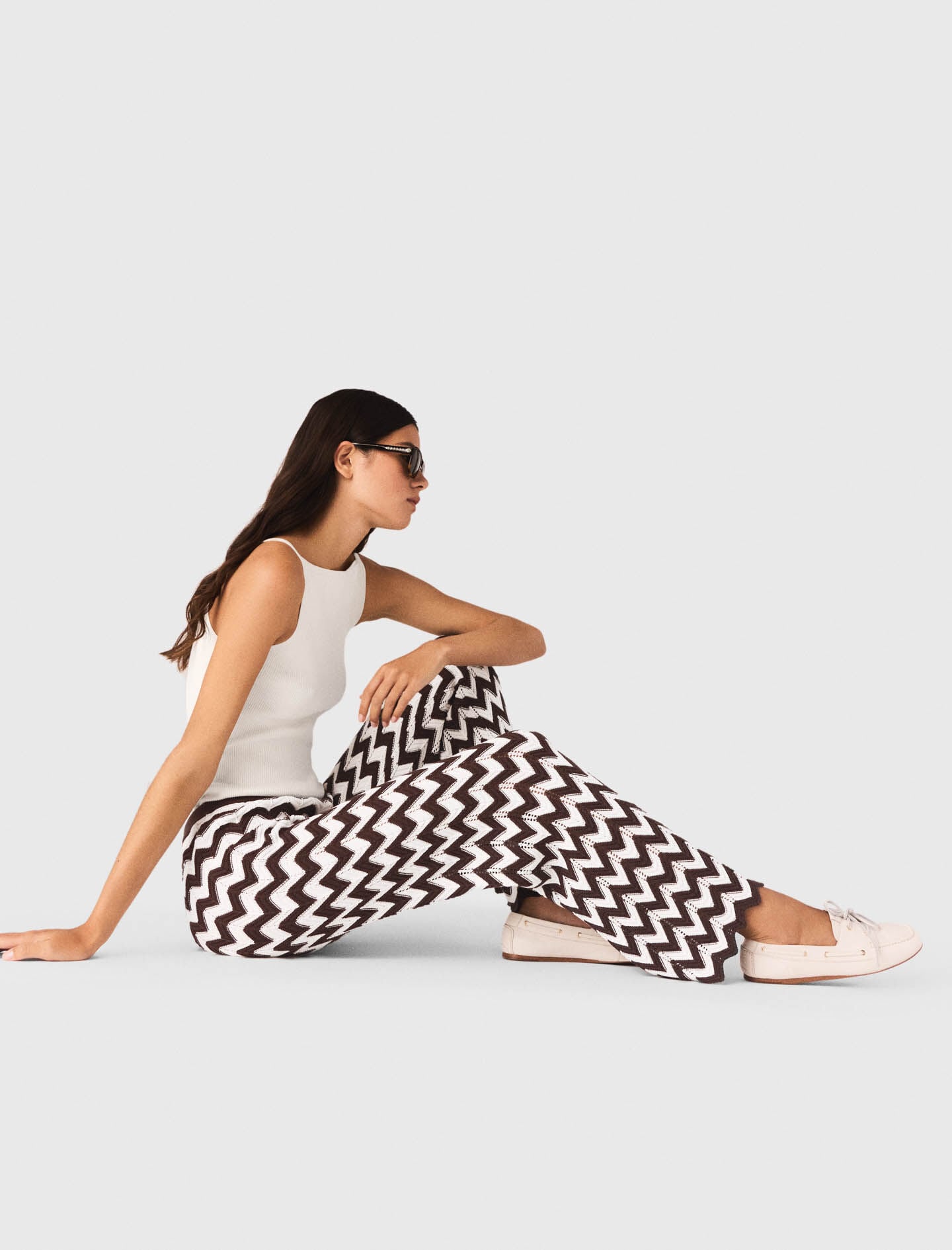 Maje Shop / Zigzag crochet trousers