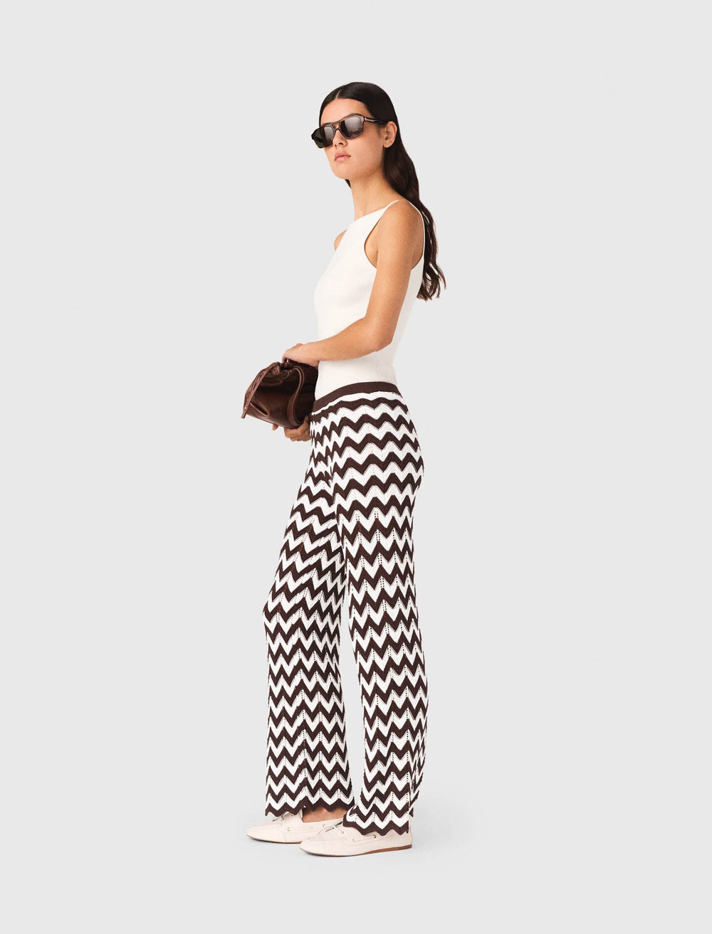 Maje Shop / Zigzag crochet trousers