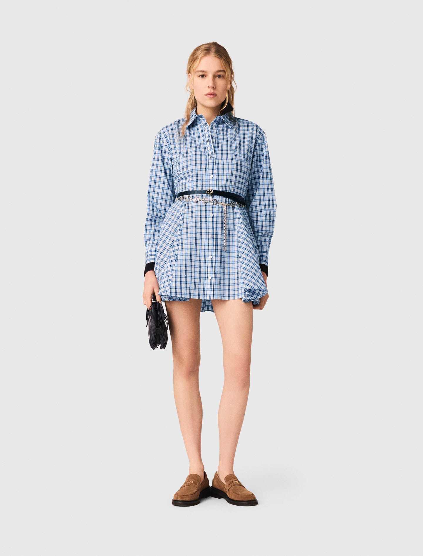 Maje On Sale / Rhinestone Shirt Dress