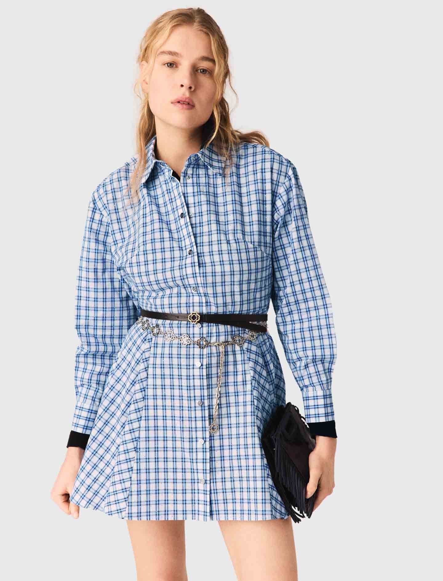 Maje On Sale / Rhinestone Shirt Dress