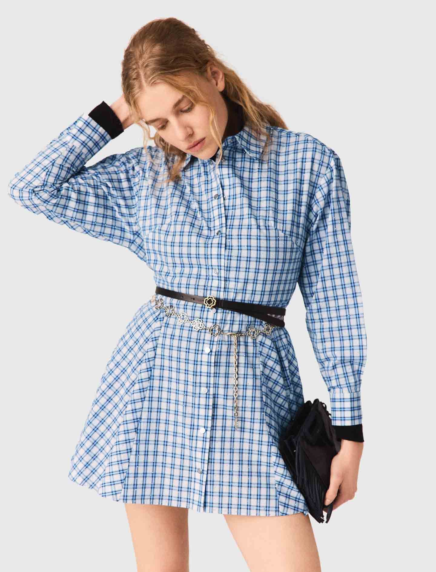Maje On Sale / Rhinestone Shirt Dress