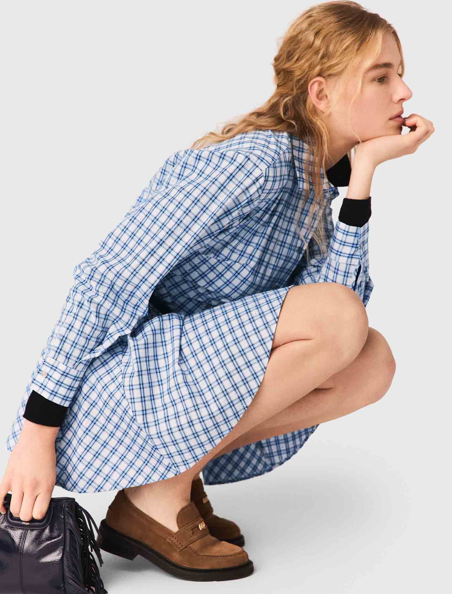 Maje On Sale / Rhinestone Shirt Dress