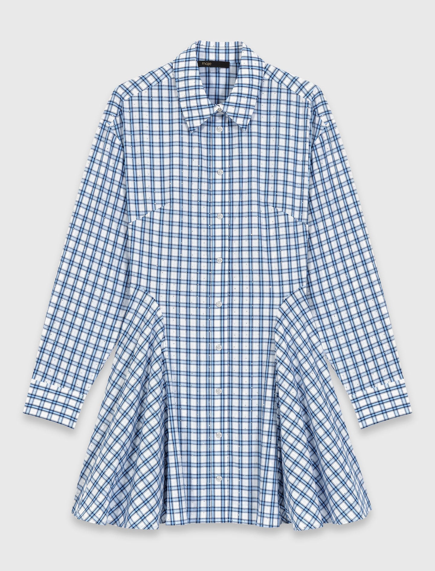 Maje On Sale / Rhinestone Shirt Dress