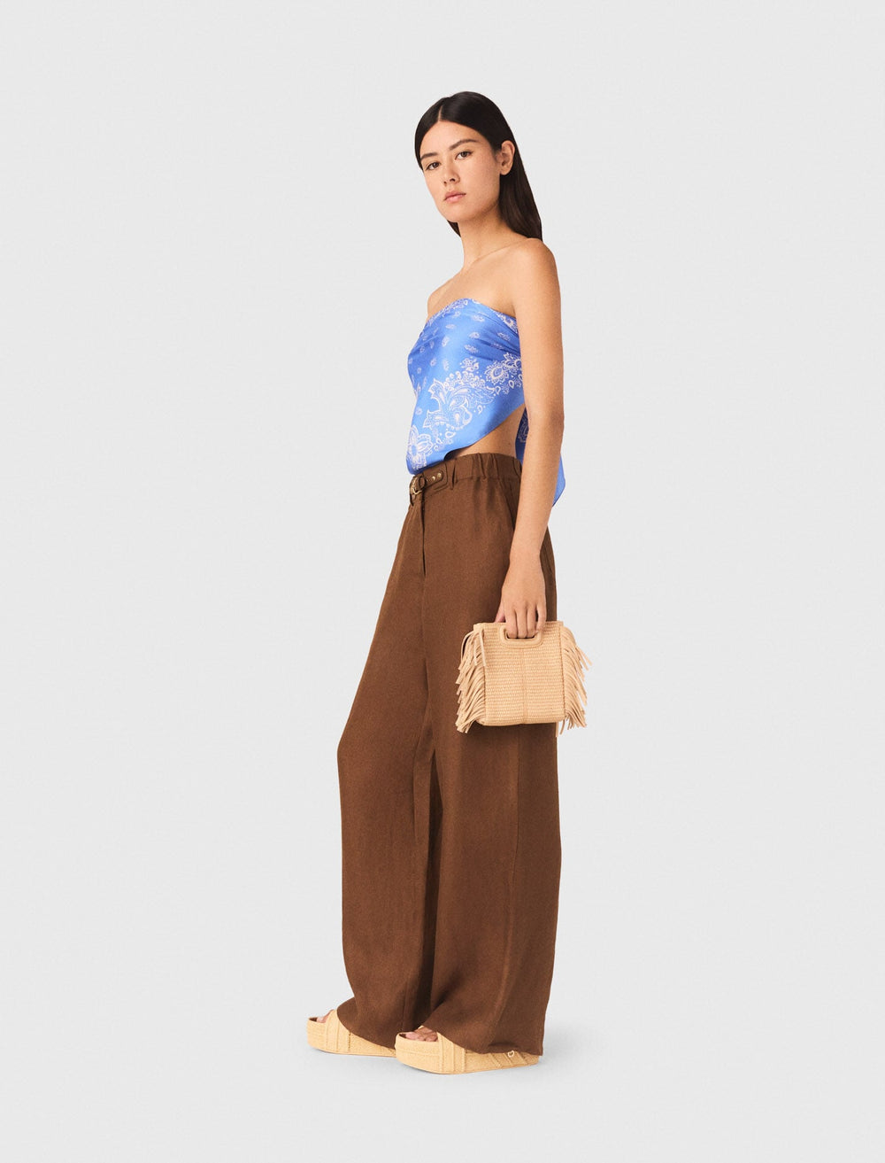 Maje New / Linen-blend trousers