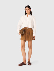 Maje Outlet / Beaded cropped shirt
