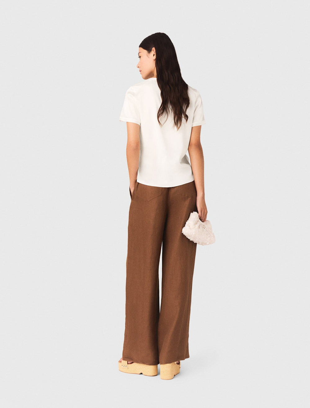 Maje New / Short-sleeved silk top