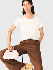 Maje New / Short-sleeved silk top