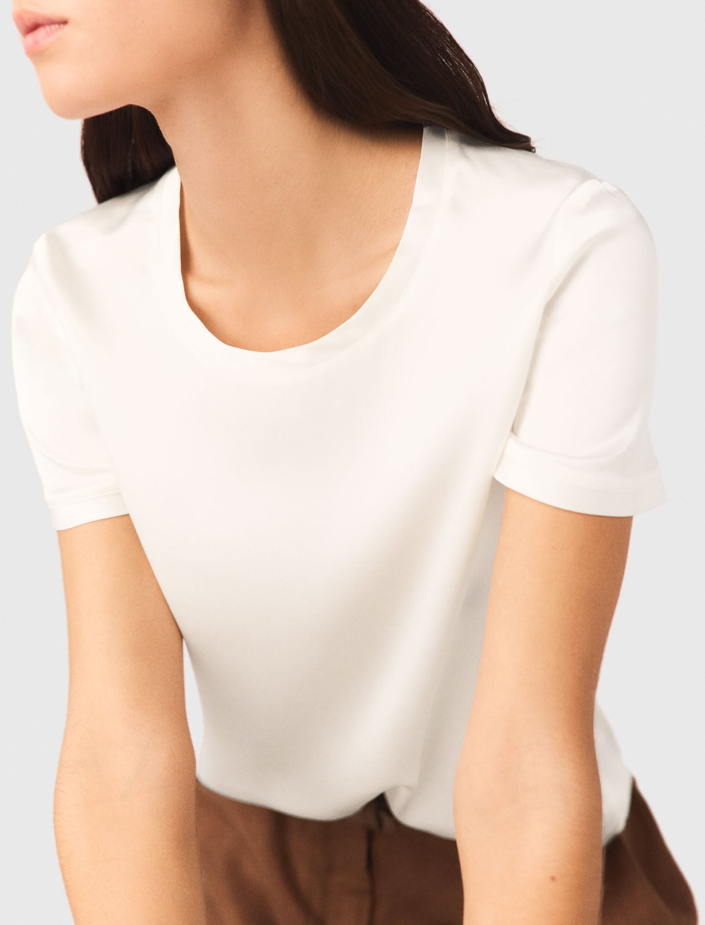 Maje New / Short-sleeved silk top