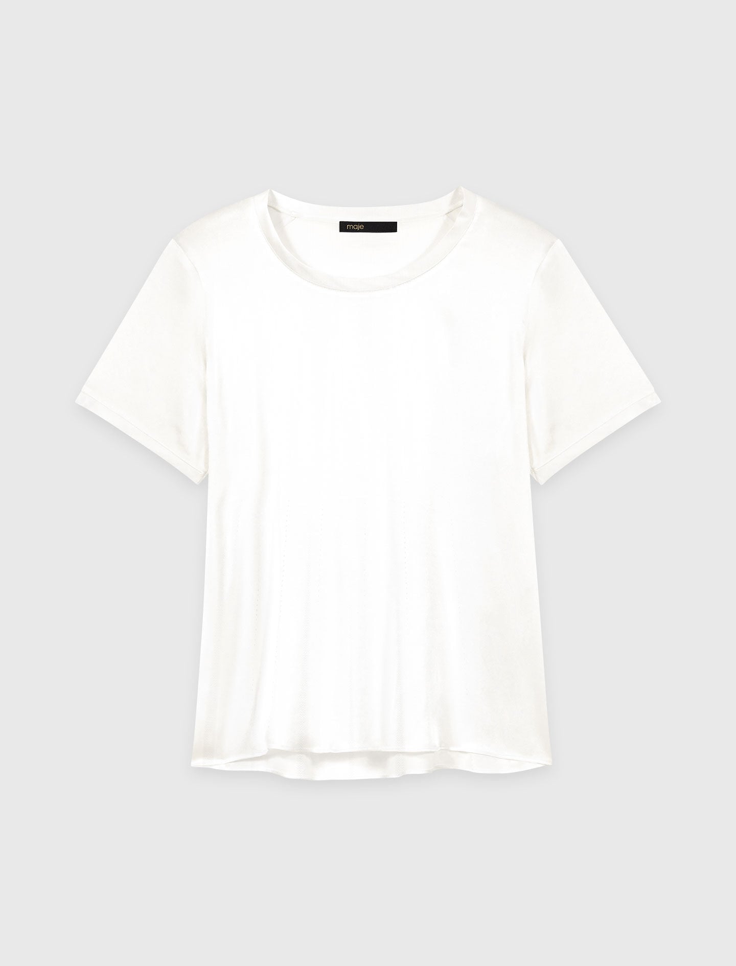 Maje New / Short-sleeved silk top