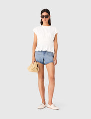 Maje Discount / Fitted pleated T-shirt