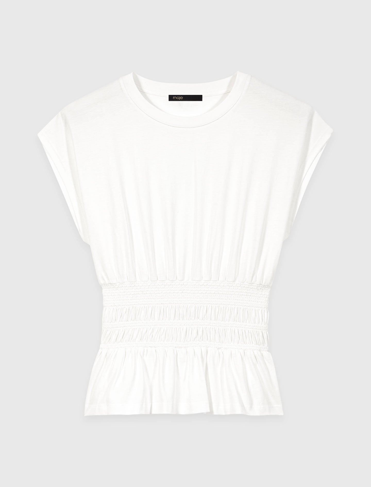 Maje Discount / Fitted pleated T-shirt
