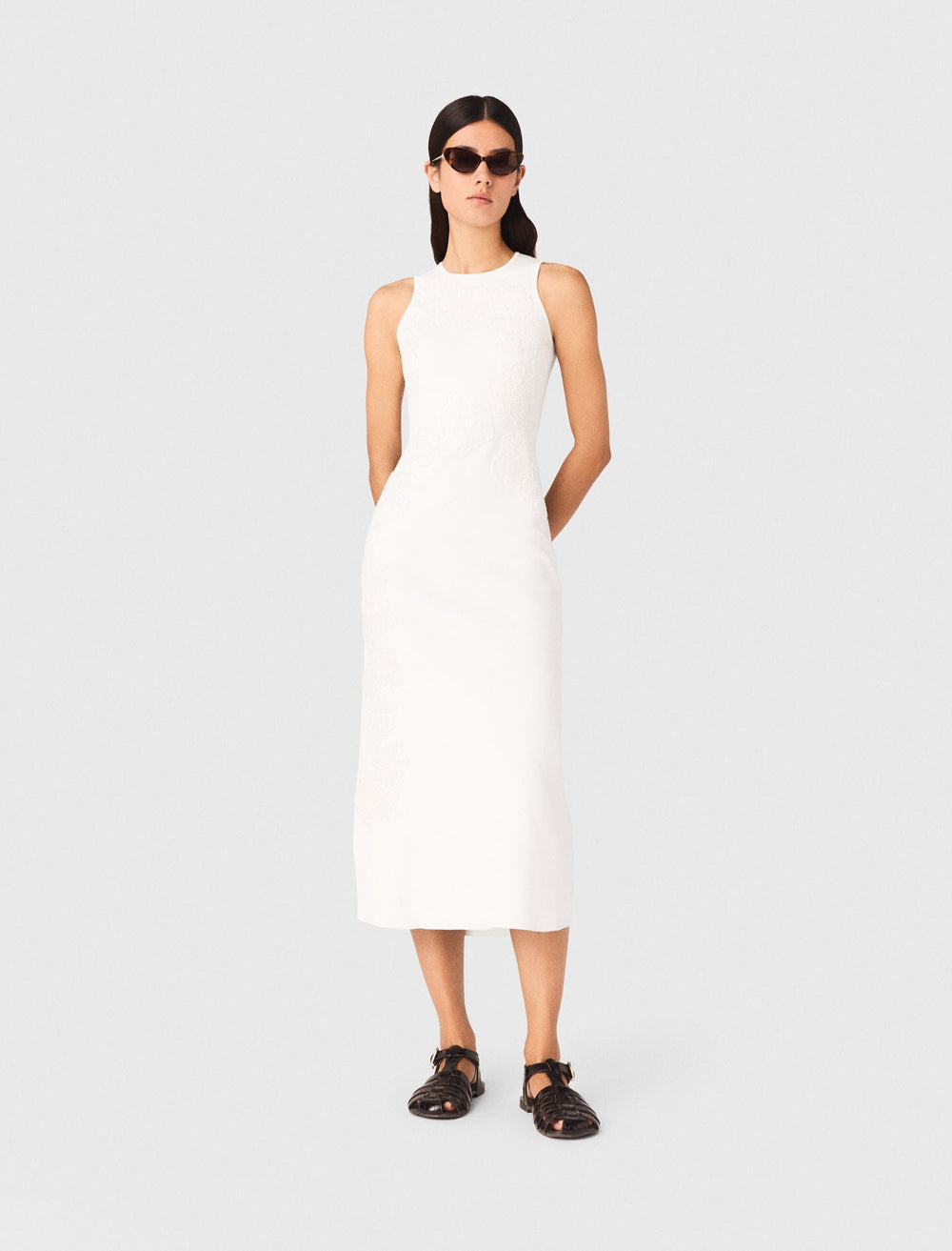 Maje Shop / Beaded embroidered floral dress