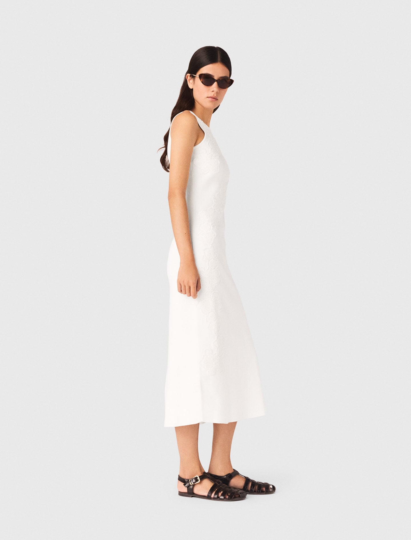 Maje Shop / Beaded embroidered floral dress