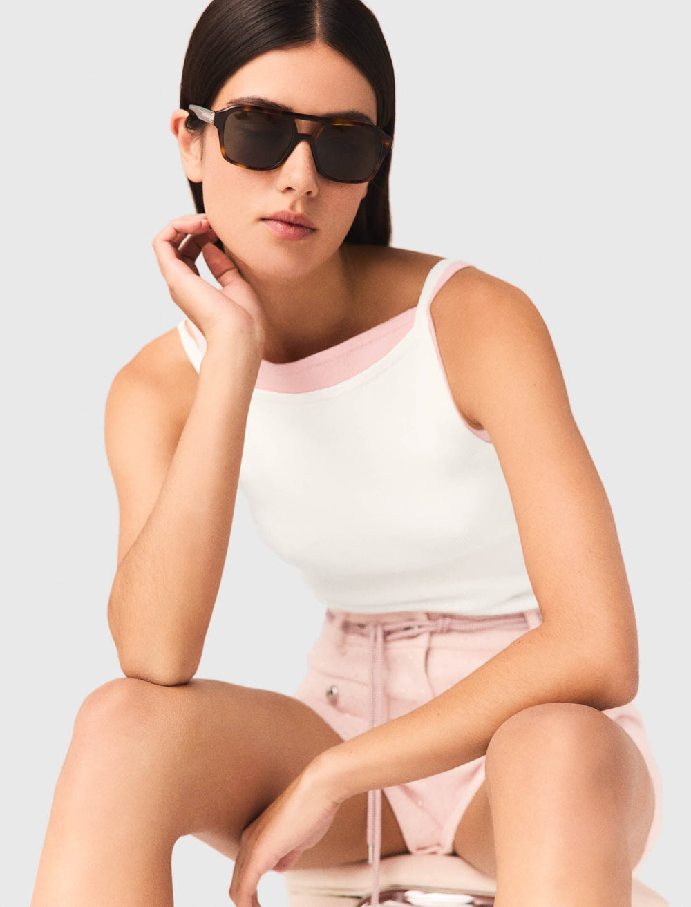Maje On Sale / High straight-neck top