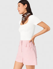 Maje Outlet / Square-neck ribbed sweater