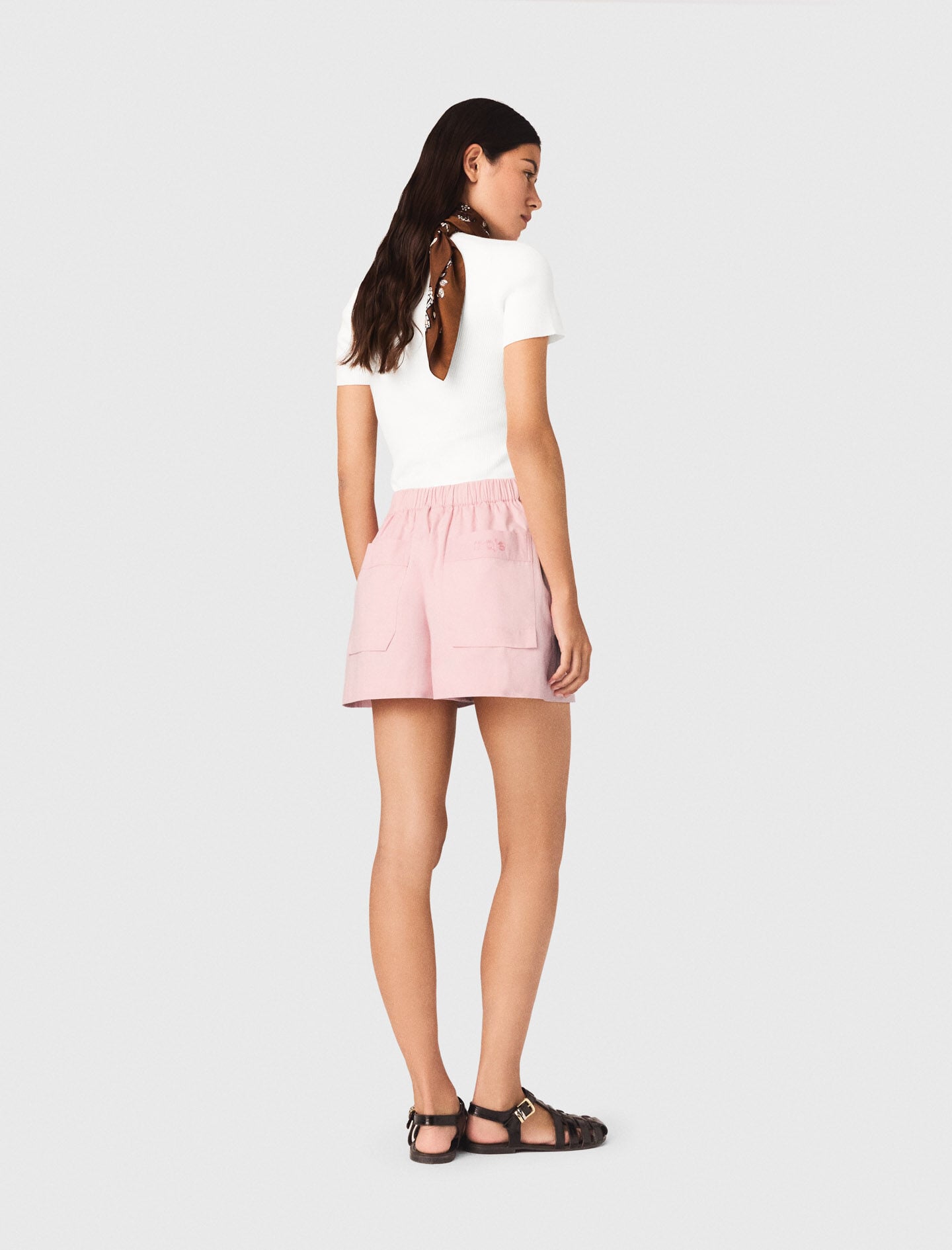 Maje Outlet / Square-neck ribbed sweater