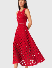 Maje Discount / Mirrored crochet dress