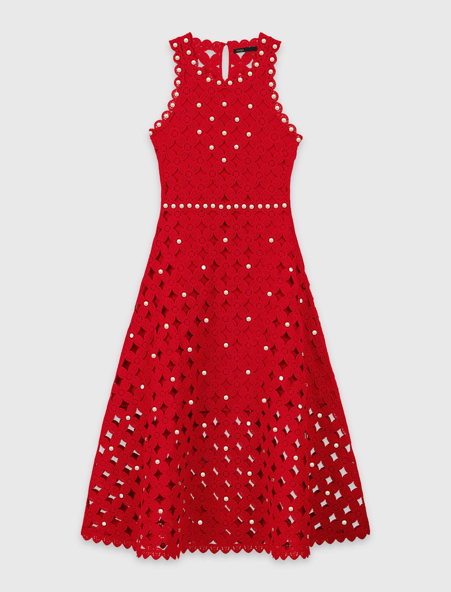 Maje Discount / Mirrored crochet dress
