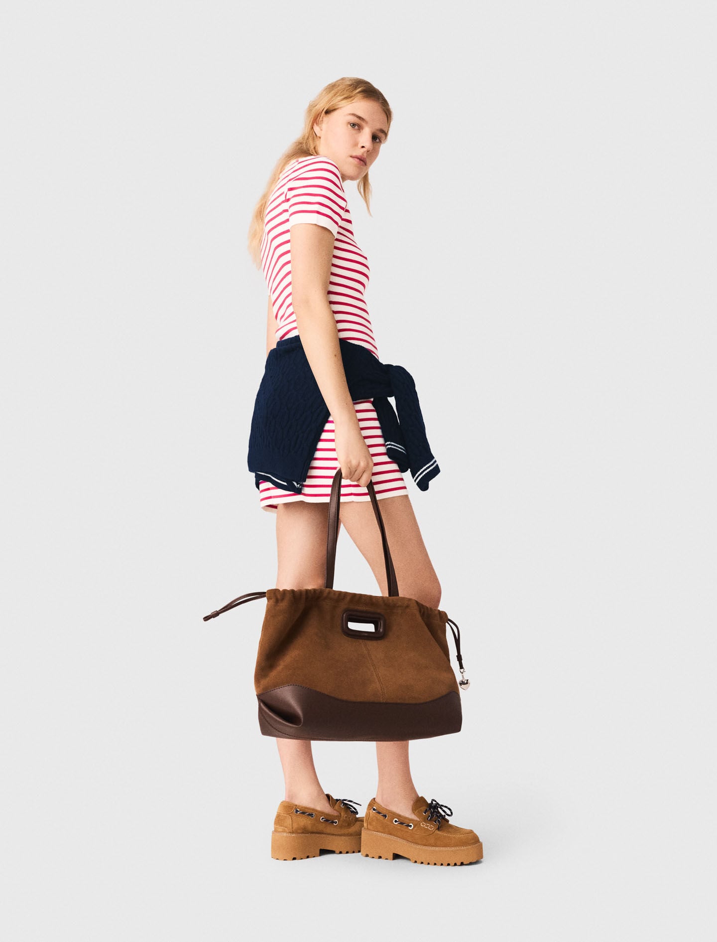 Maje Online / Striped polo dress