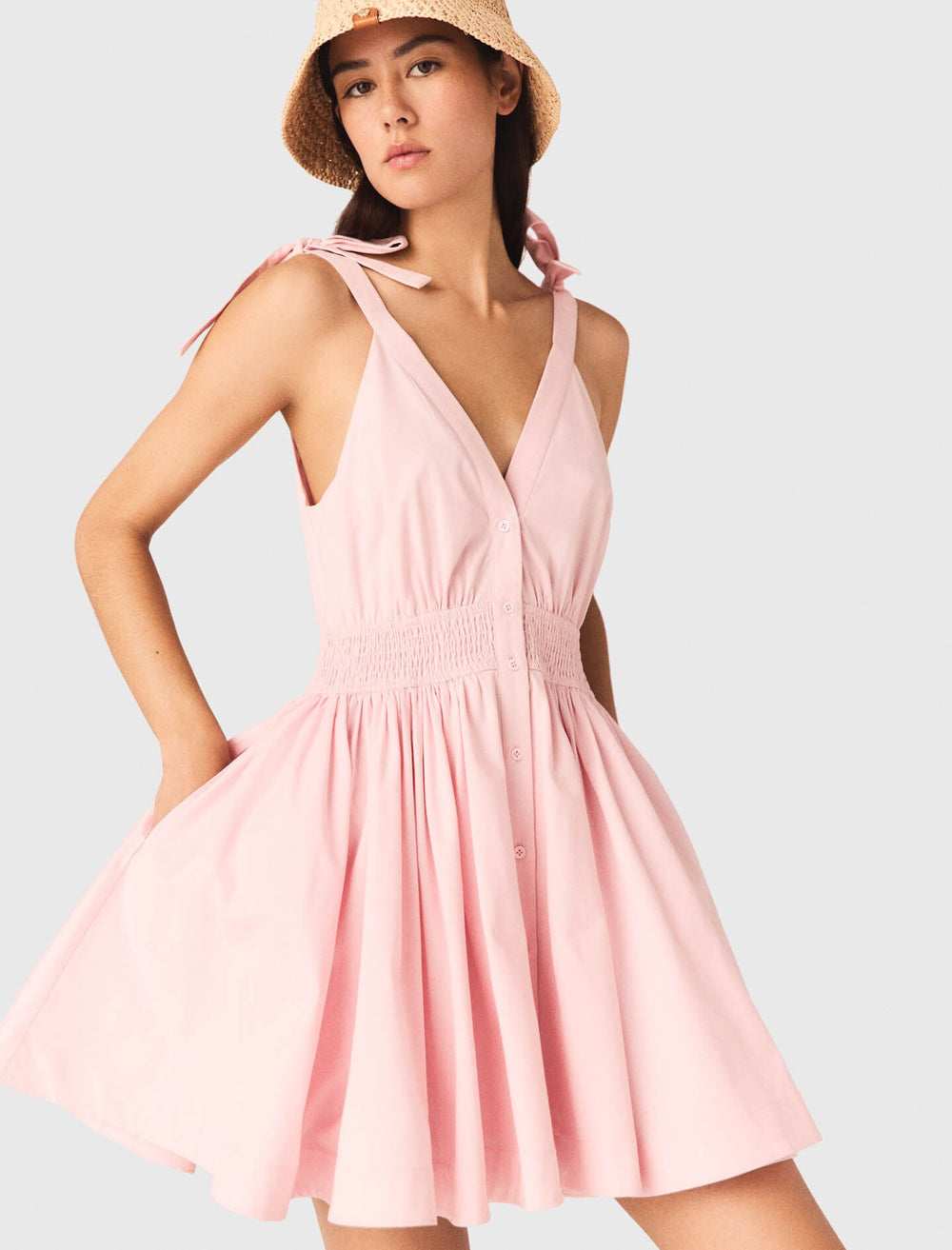 Maje Online / Short flared cotton dress