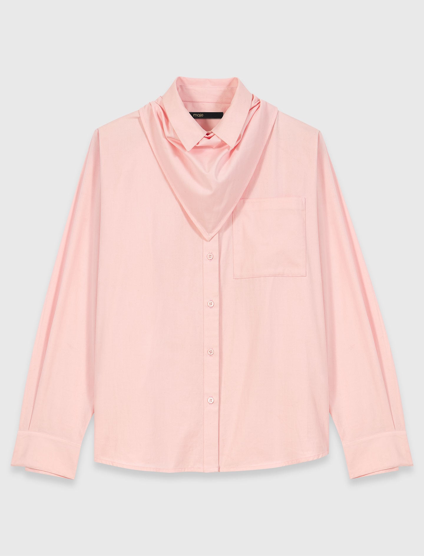 Maje Shop / Shirt with removable scarf