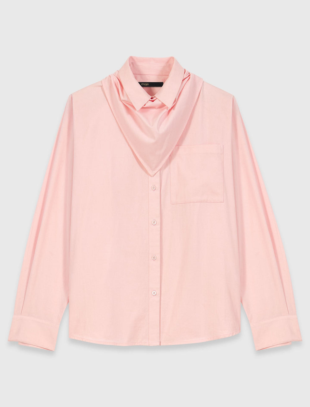 Maje Shop / Shirt with removable scarf