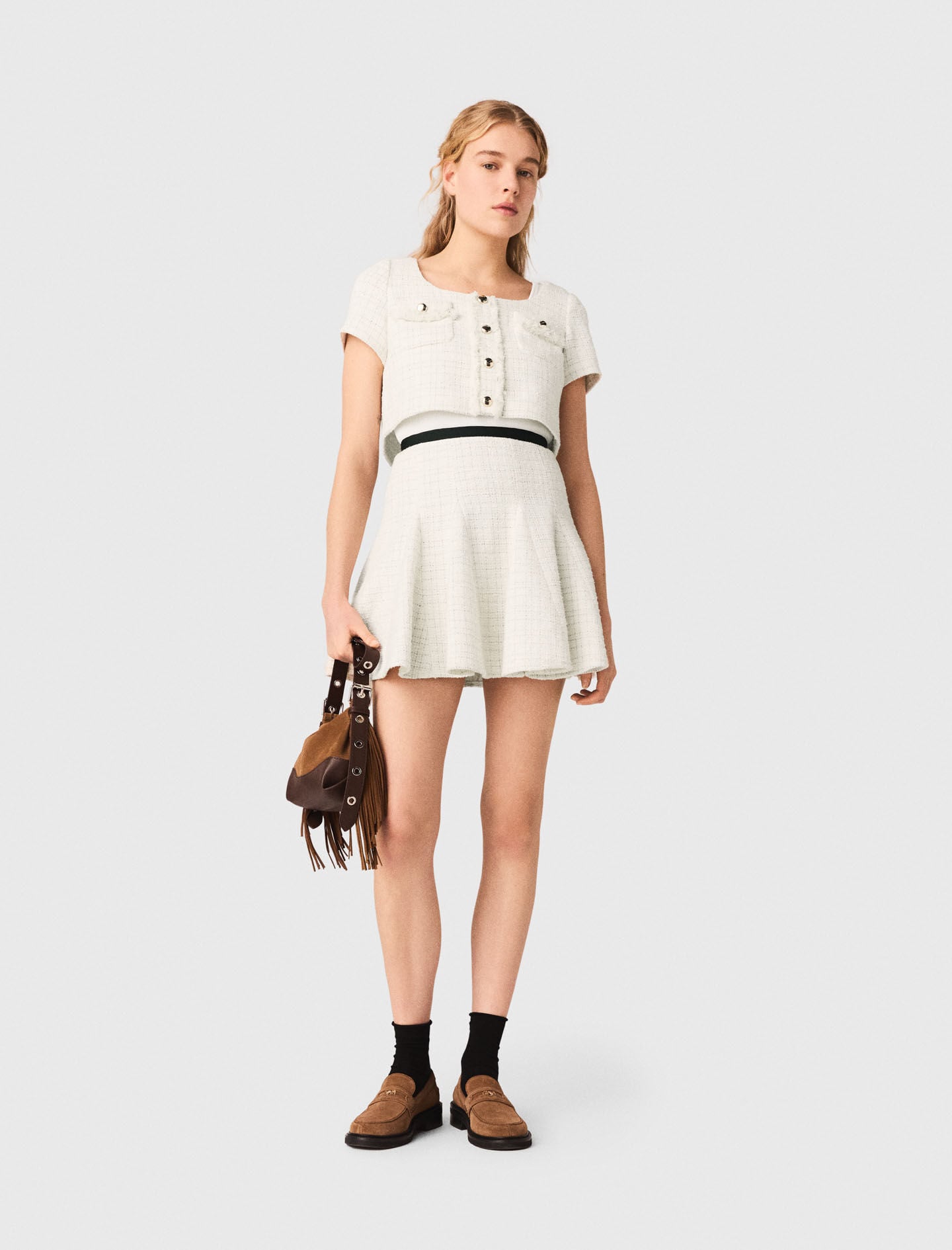 Maje Online / 2-in-1 tweed dress