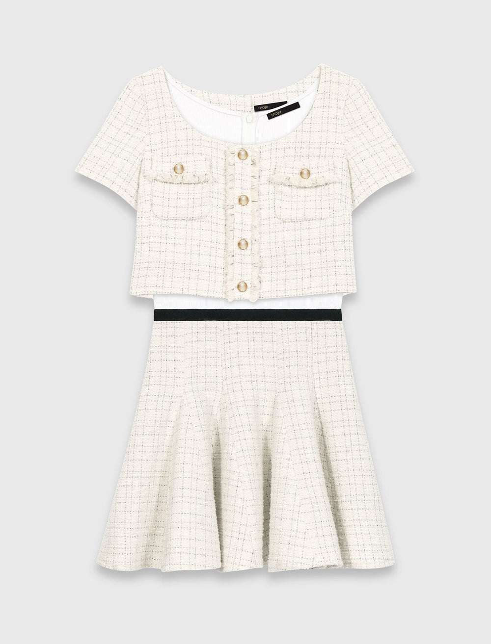Maje Online / 2-in-1 tweed dress